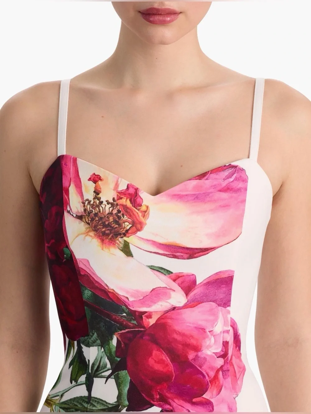 Alice + Olivia Nina Sweetheart Midi-Dress - Picture 6 of 7